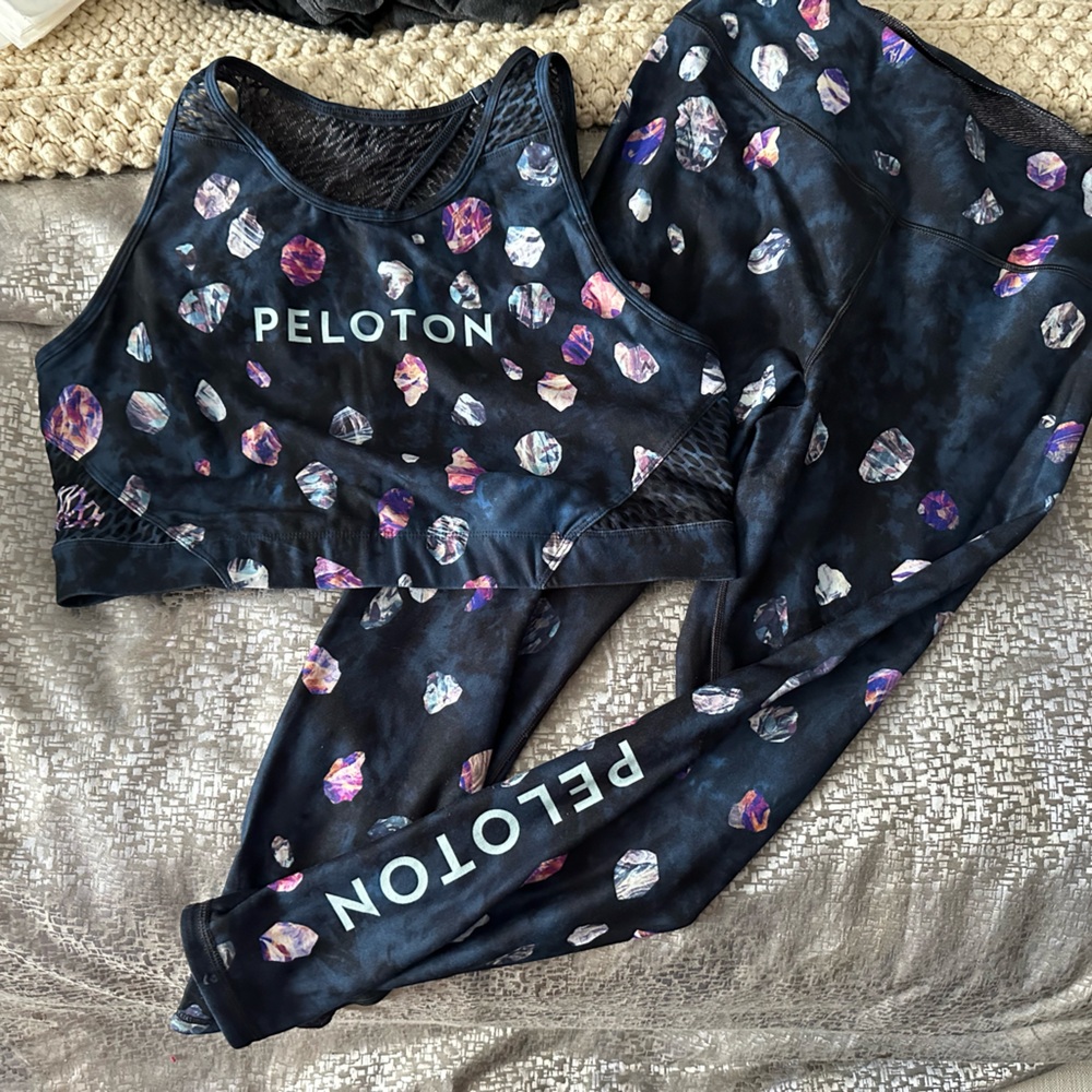 Peloton bra and legging set